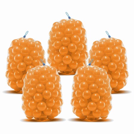 Machrus Machrus Upper Bounce Crush Proof Plastic Trampoline Pit Balls - 500 Pack -  Orange UB-TB-500-OR